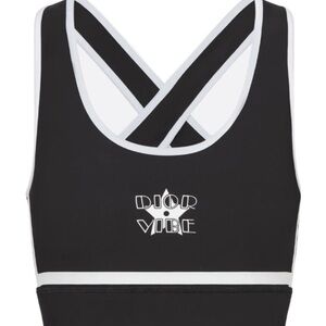 Dior Vibe Black and White Sports Bra